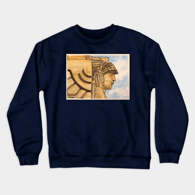 The Cleveland Guardian Crewneck Sweatshirt by Darrell T Smith Art & Design